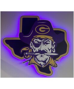 L.E.D Backlit Aluminum Mascot Sign