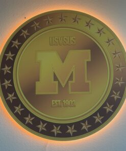 Alternative view of L.E.D Backlit Aluminum Mascot Sign